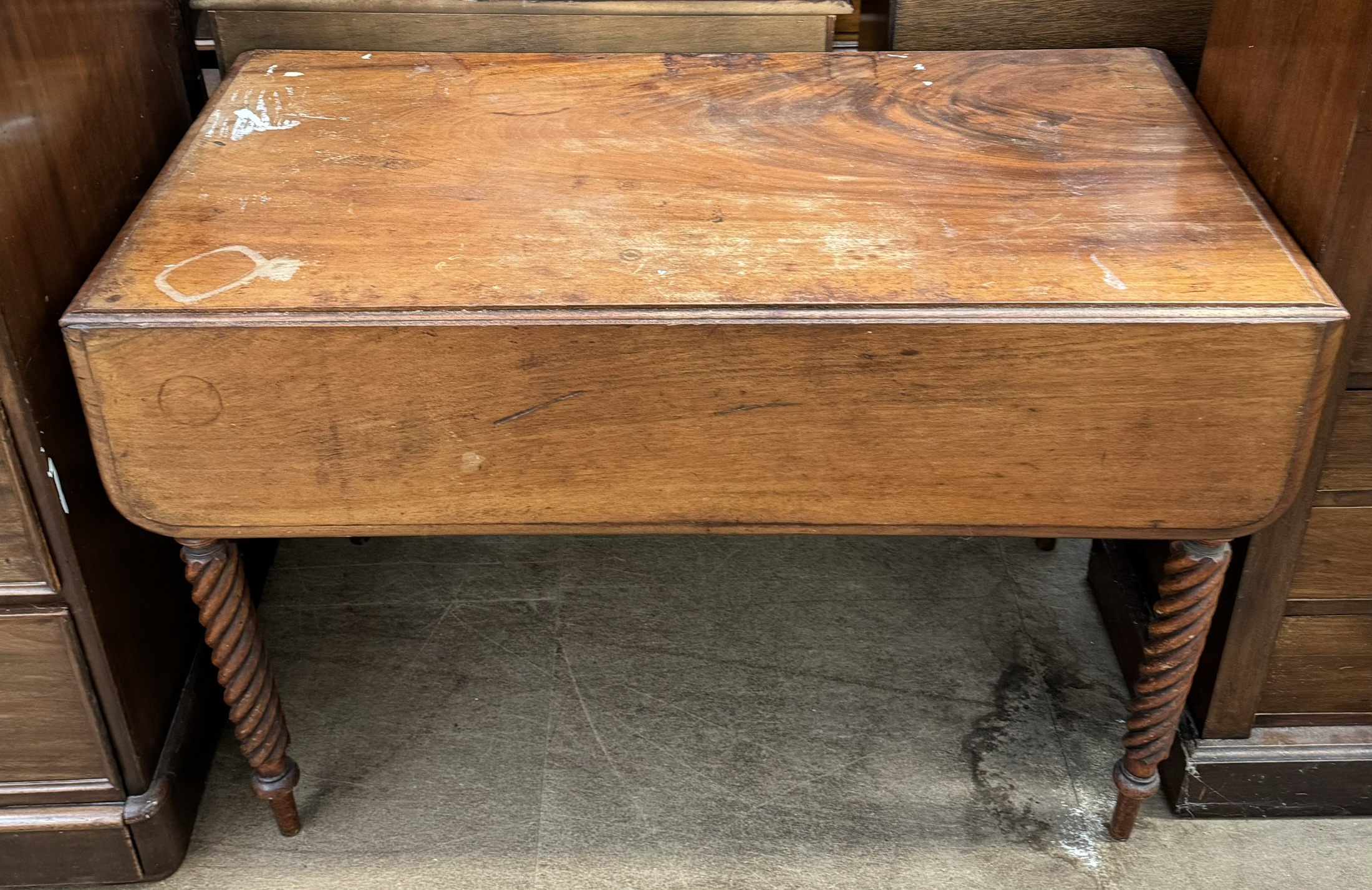 A Victorian mahogany Pembroke table