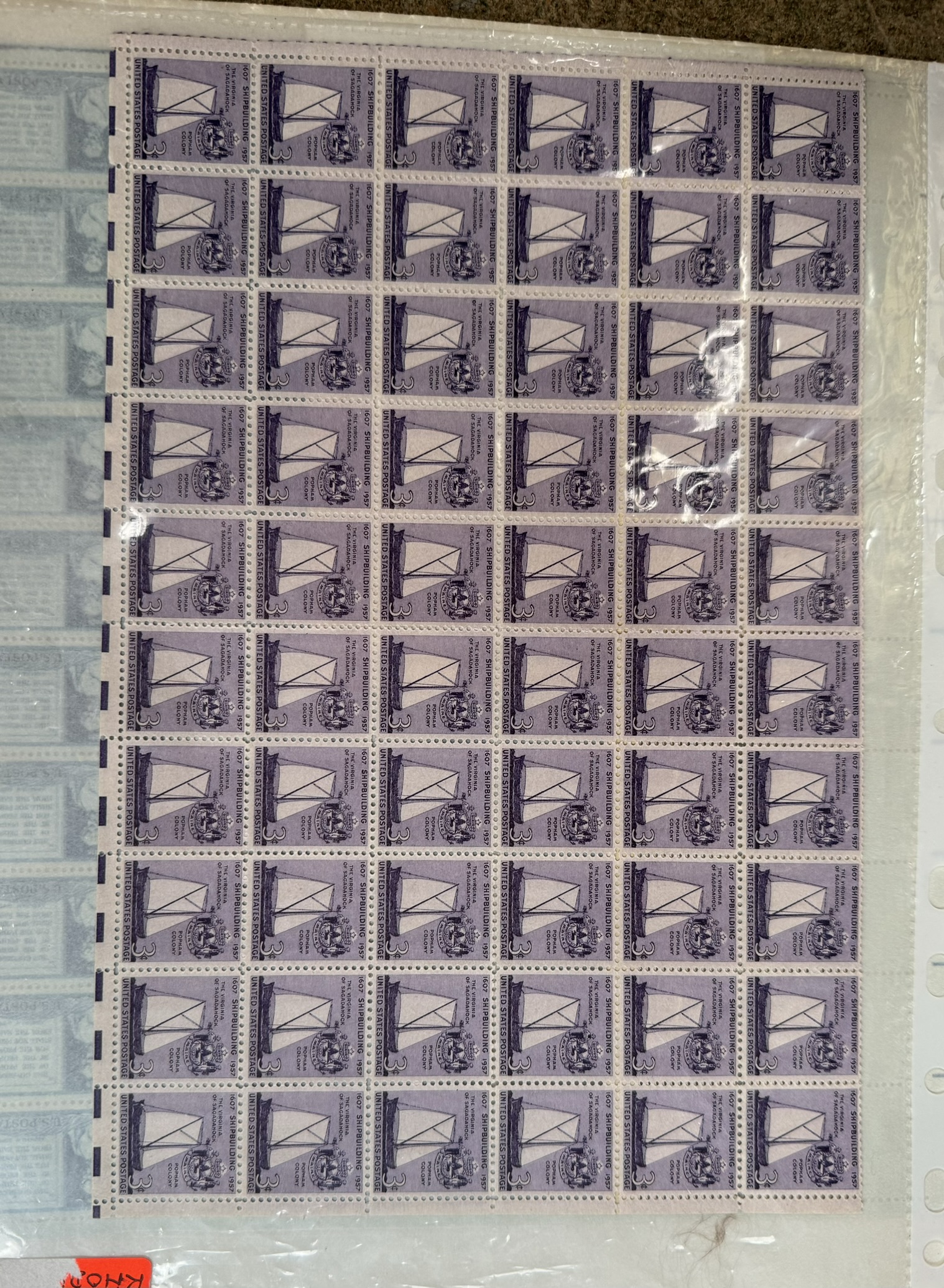 A folder of Double Mint Sheets including 3 Cents US Postage Abraham Lincoln, Nevada 1851-1951, - Image 3 of 9