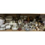 A Royal Ascot part tea service together with Poole pottery, storage jars,
