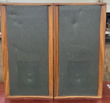 A pair of Jordan Watts teak cased speakers (untested)