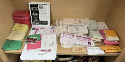 Swansea City circa 1980, large selection heavy duplication of match tickets,