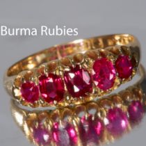 BURMA RUBY 5-STONE RING