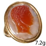 RARE POSSIBLY ANCIENT CAMEO RING