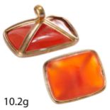 ANTIQUE CARNELIAN FOB SEAL