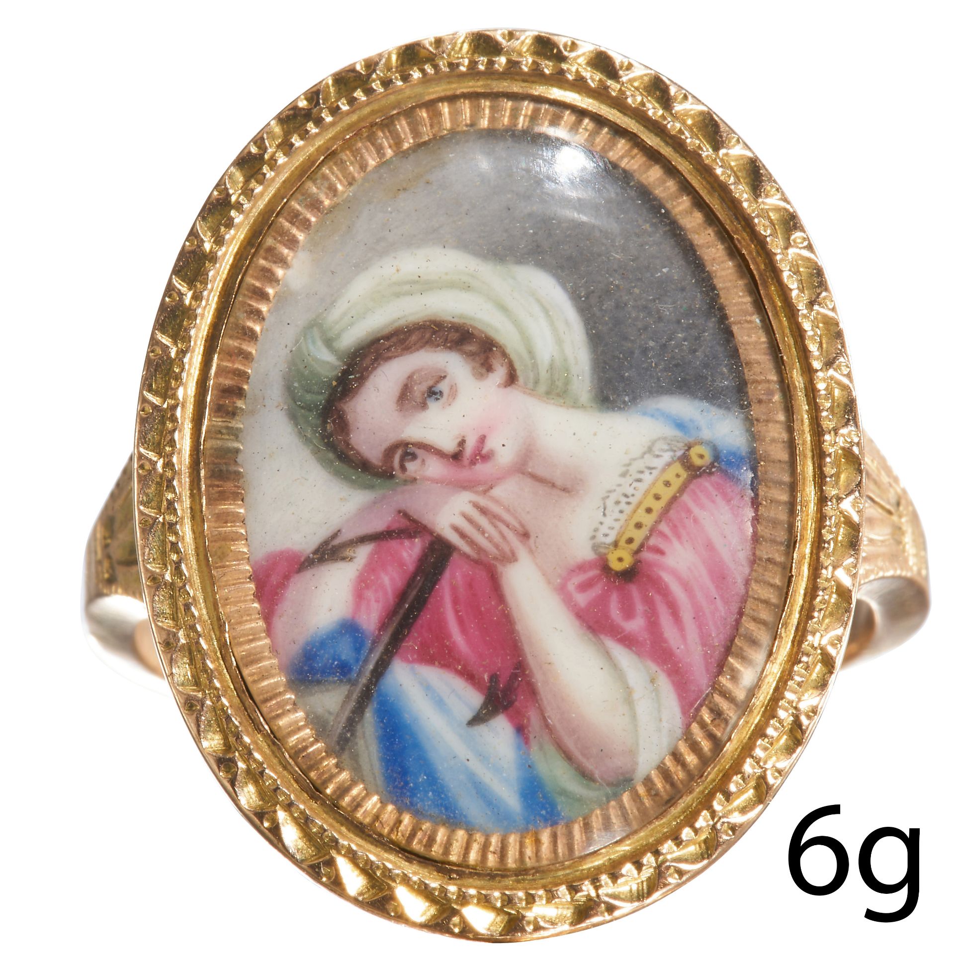 HISTORICAL GEORGIAN MINIATURE RING, SIR ROBERT PEEL