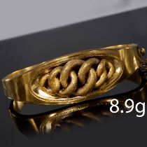 VICTORIAN GOLD HINGED BANGLE