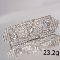 LARGE ART-DECO DIAMOND BROOCH