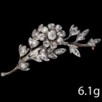 VICTORIAN DIAMOND SPRAY BROOCH