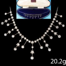 EDWARDIAN DIAMOND FRINGE NECKLACE