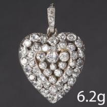 DIAMOND HEART LOCKET PENDANT