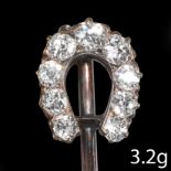 EDWARDIAN DIAMOND HORSESHOE BROOCH