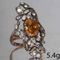 ANTIQUE DIAMOND UP FINGER RING