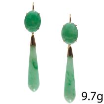 PAIR OF JADE EARRINGS