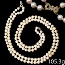 TWO ROW PEARL NECKLACE