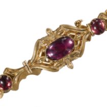 VICTORIAN GARNET LINK BRACELET