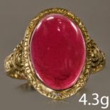 ANTIQUE GARNET RING