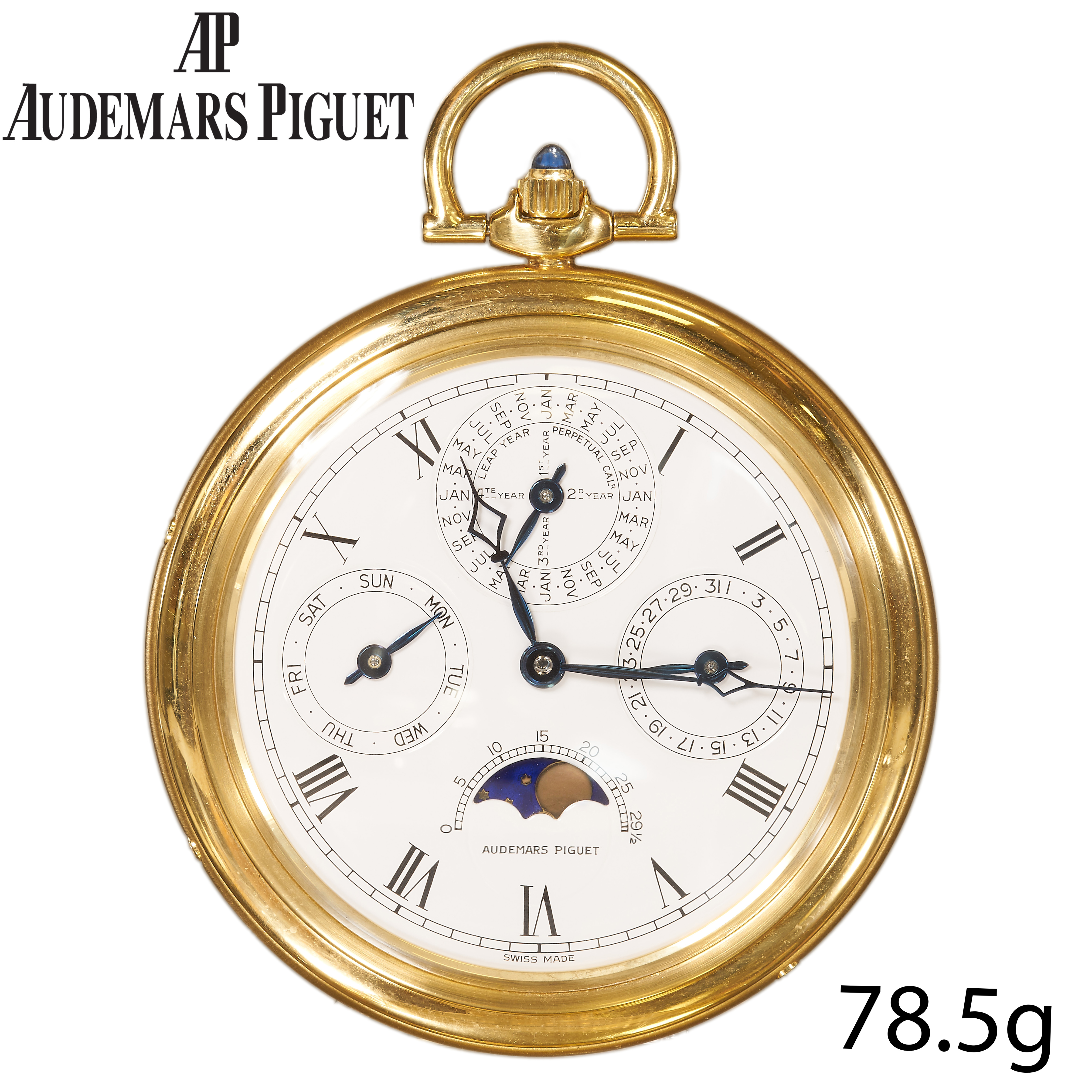 AUDEMARS PIGUET, VERY FINE QUANTIME PERPETUAL No 45 . POCKET WATCH