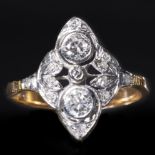 ART DECO MARQUISE SHAPED DIAMOND RING