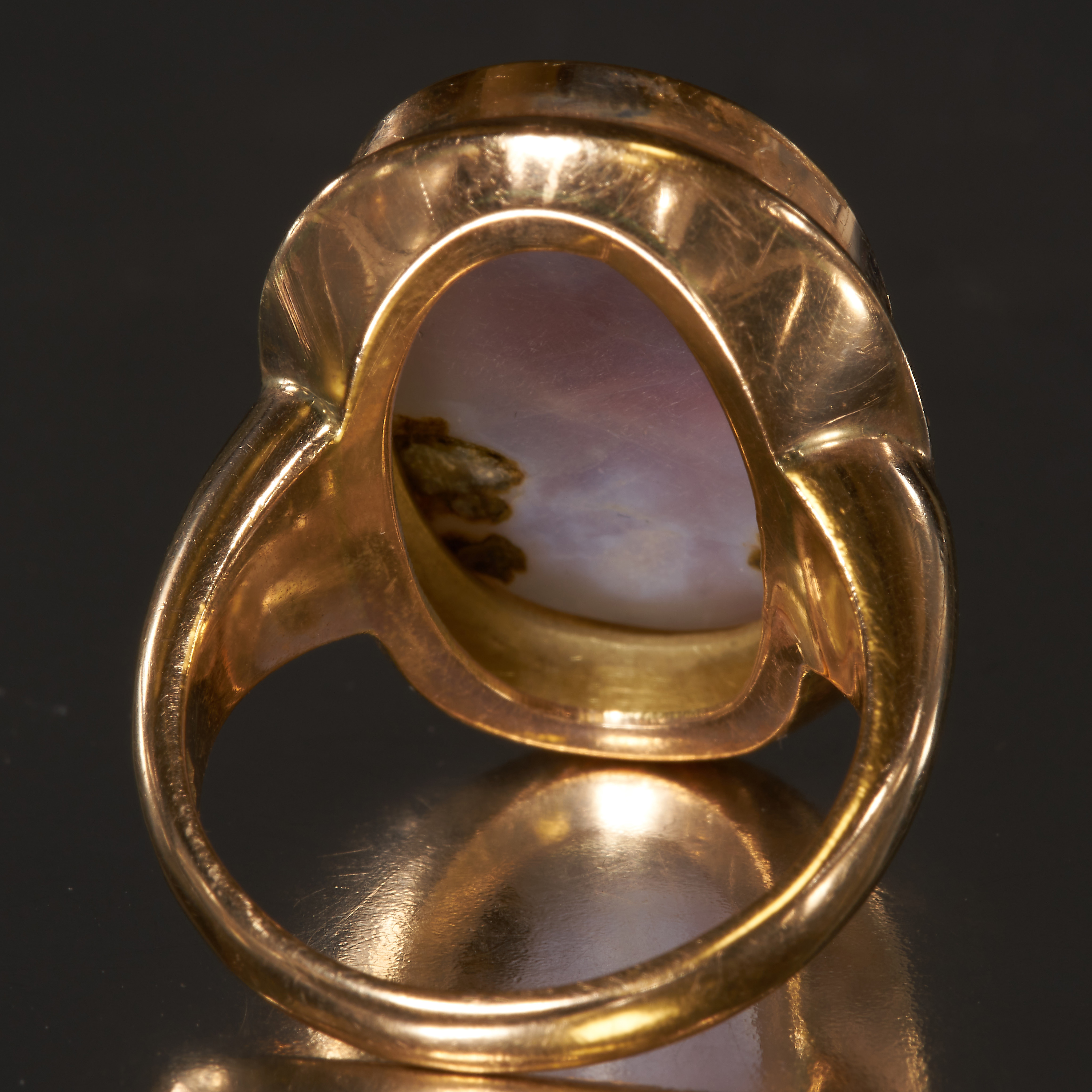 ANTIQUE HARDSTONE CAMEO RING - Image 2 of 2