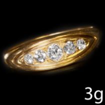 EDWARDIAN 5-STONE DIAMOND RING