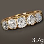 ANTIQUE DIAMOND 5-STONE RING