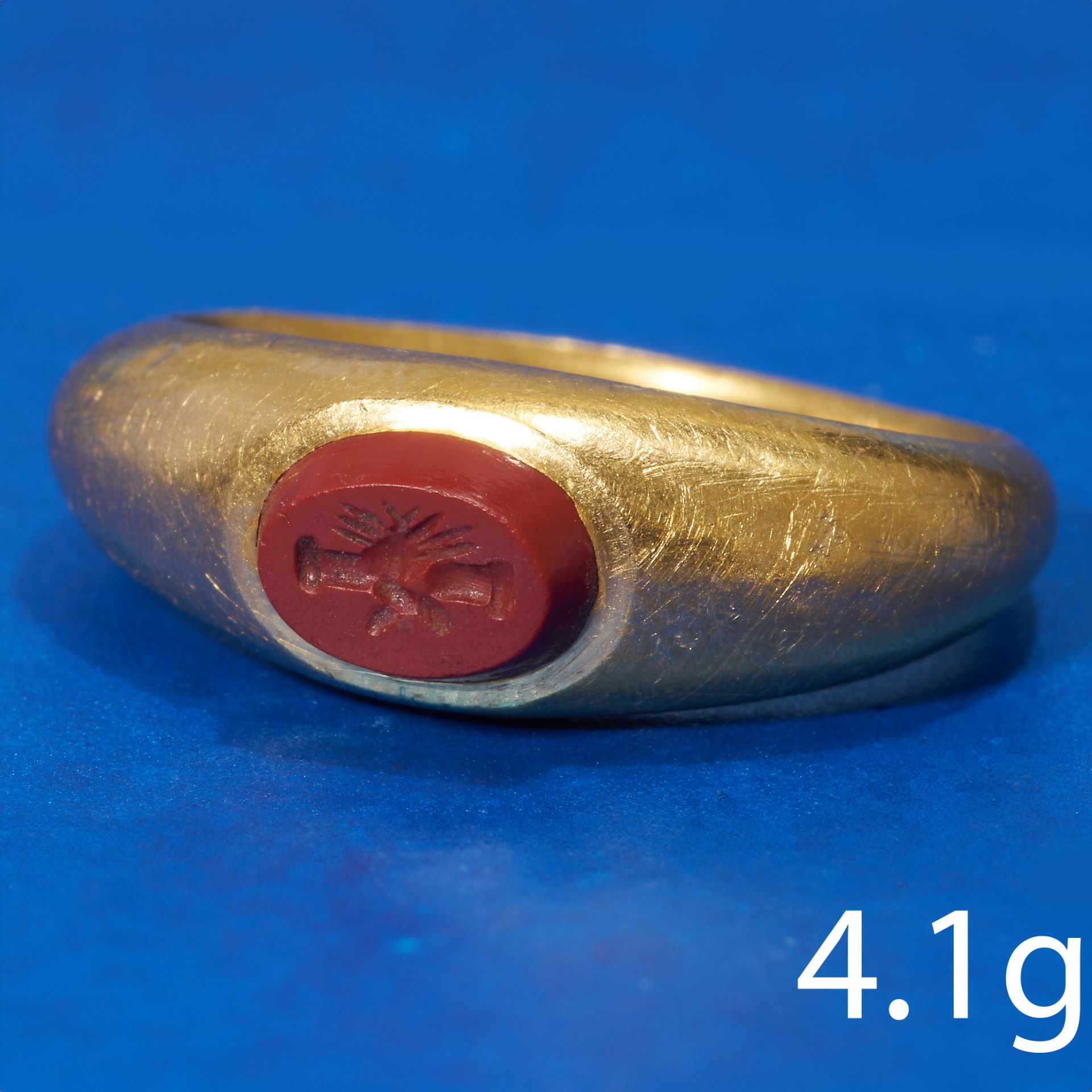 ANCIENT CARVED INTAGLIO RING POSSIBLY ROMAN - Image 2 of 2