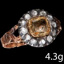 GEORGIAN DIAMOND SKULL CLUSTER RING
