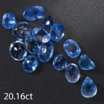 LOT OF MIXED CUT LOOSE SAPPHIRES