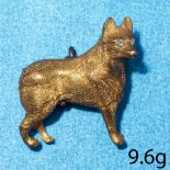 ANTIQUE DIAMOND DOG BROOCH/CHARM