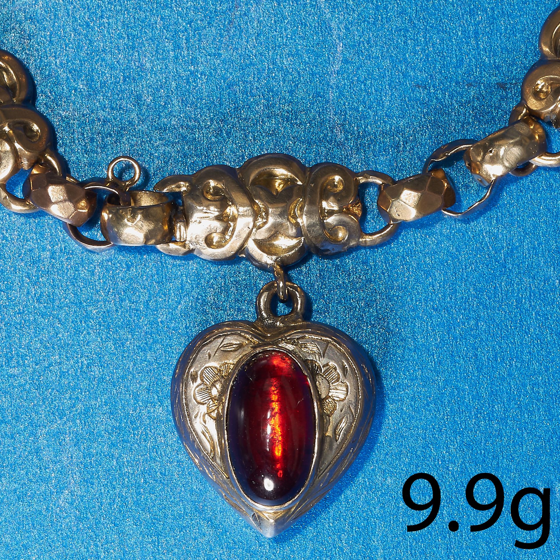 ANTIQUE GOLD GARNET BRACELET