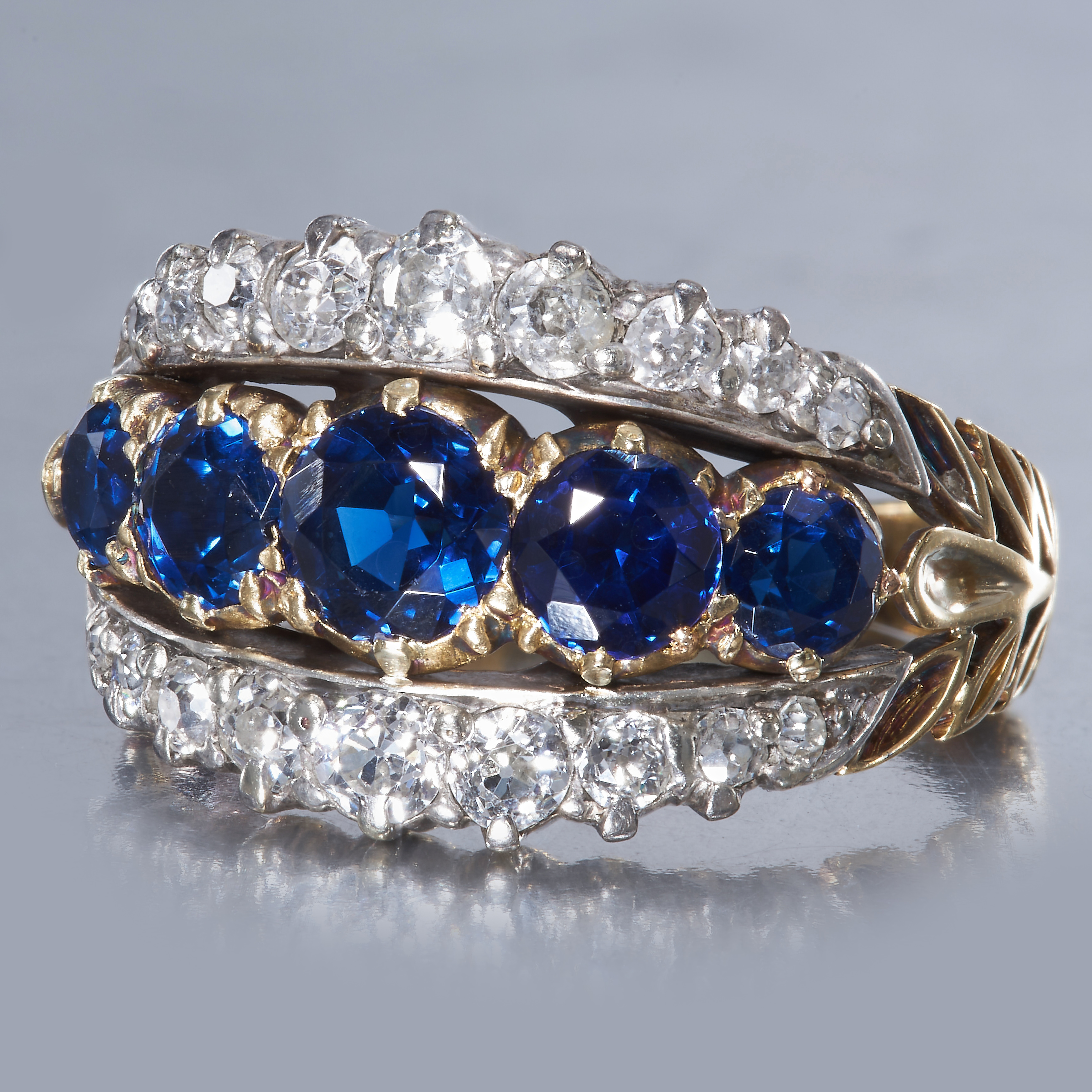 SAPPHIRE AND DIAMOND RING - Image 2 of 2
