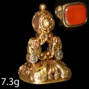 ANTIQUE GOLD GOB SEAL