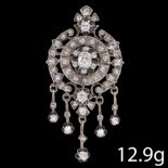 VICTORIAN DIAMOND PENDANT/BROOCH