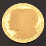 Goldmedaille - Adenauer/Kennedy