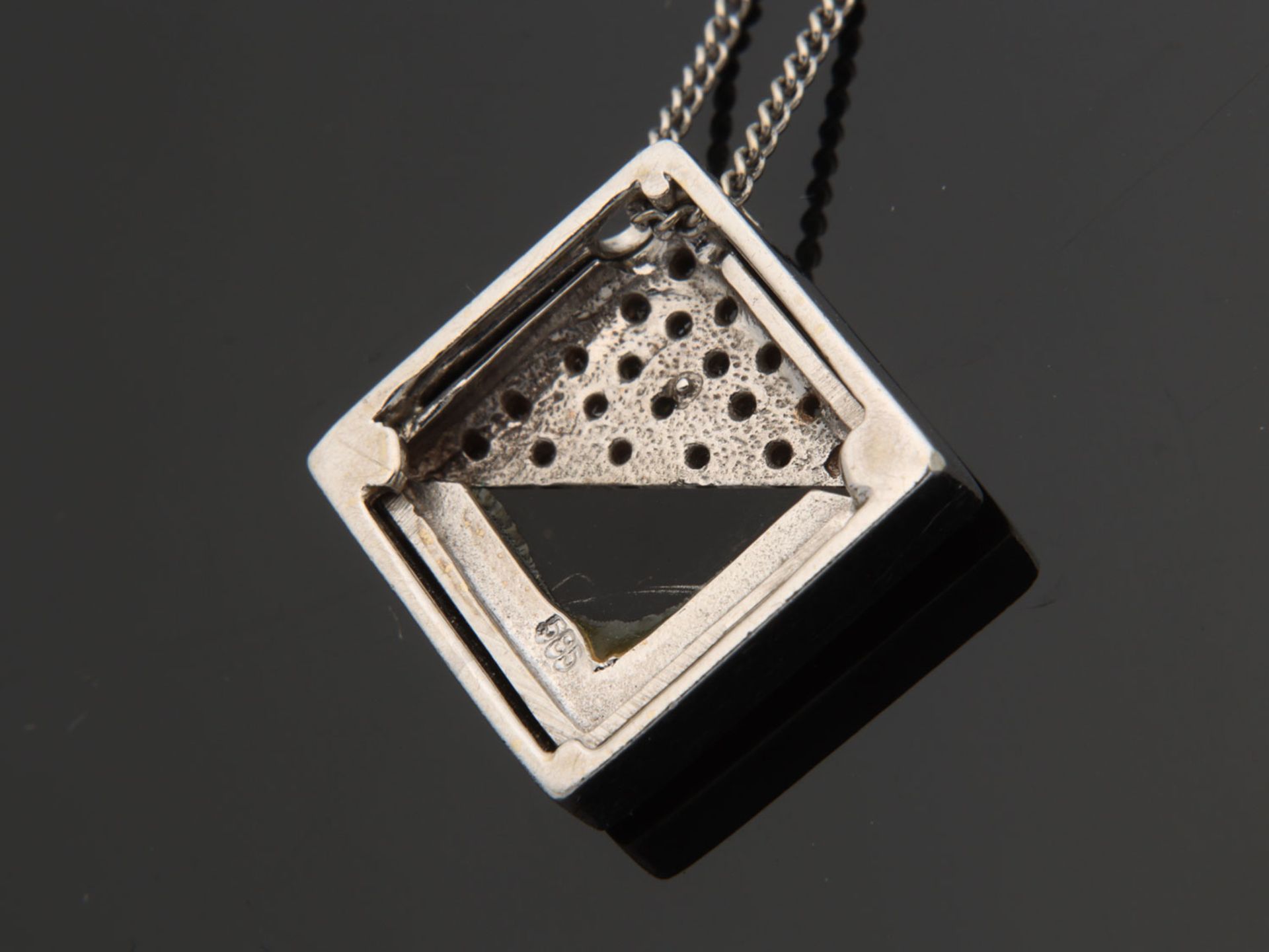 Diamant/Onyx - Collier - Image 3 of 4