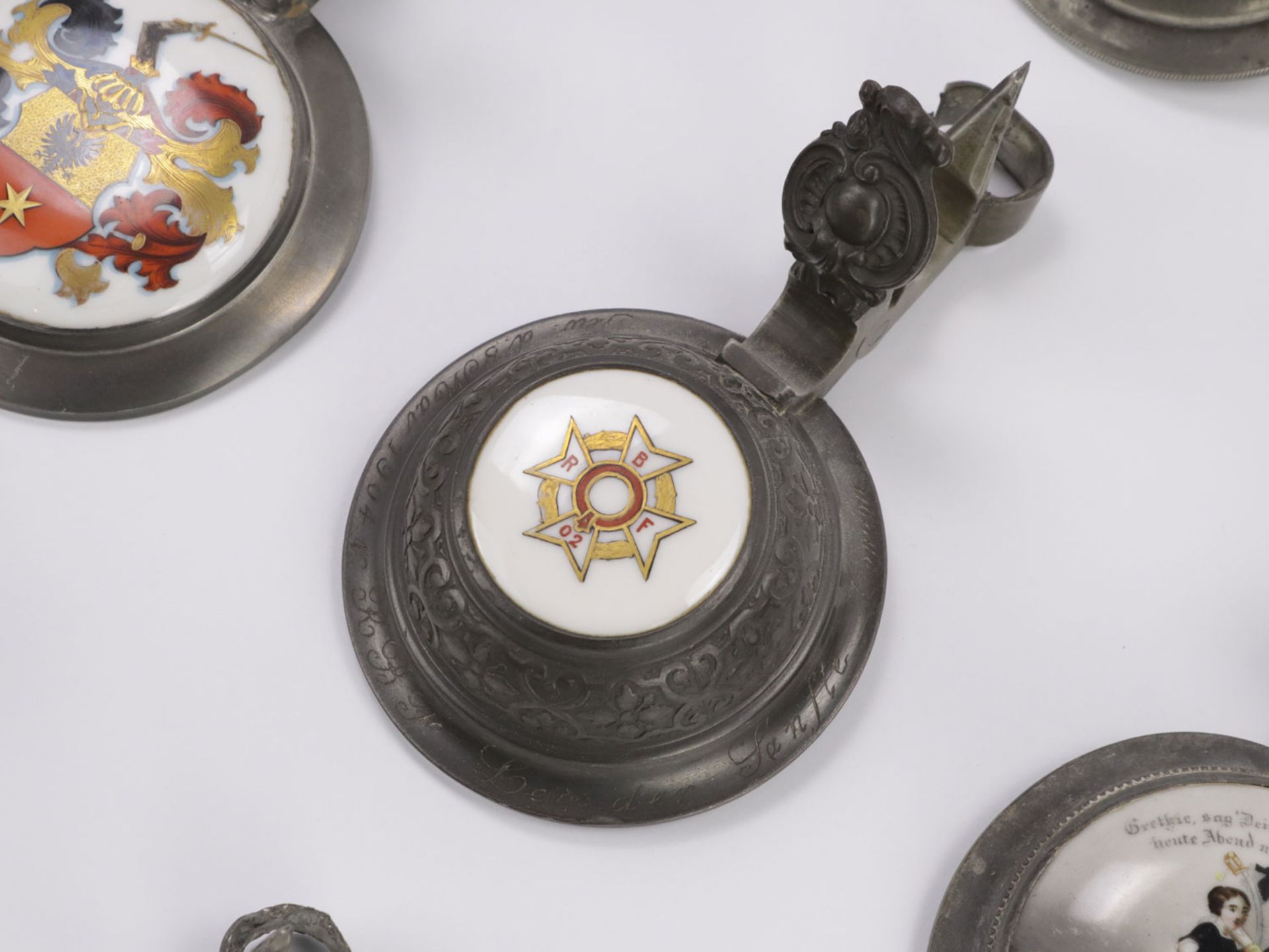 Zinndeckel - Sammlung - Bild 8 aus 11