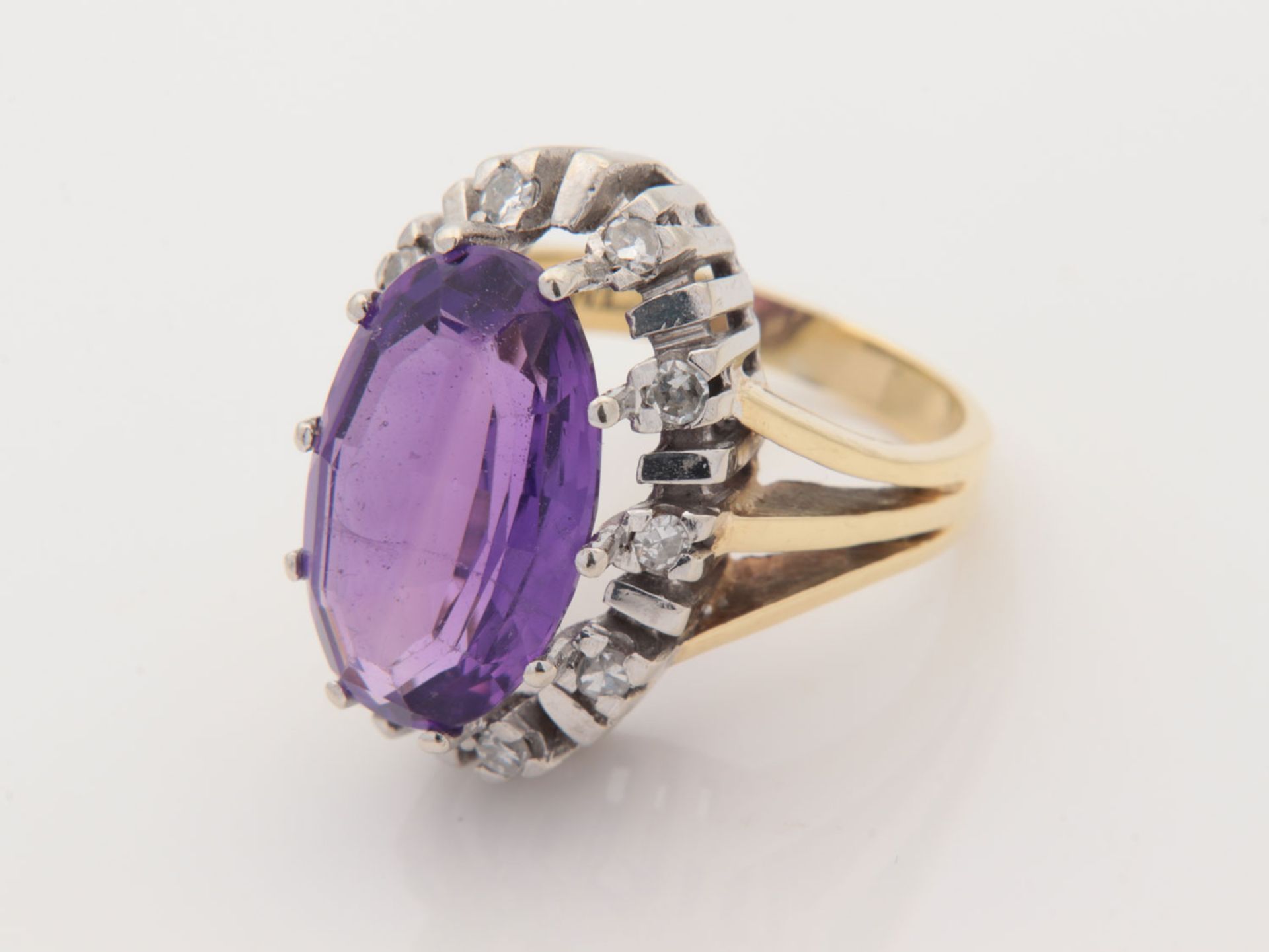 Diamant/Amethyst - Damenring - Bild 2 aus 6