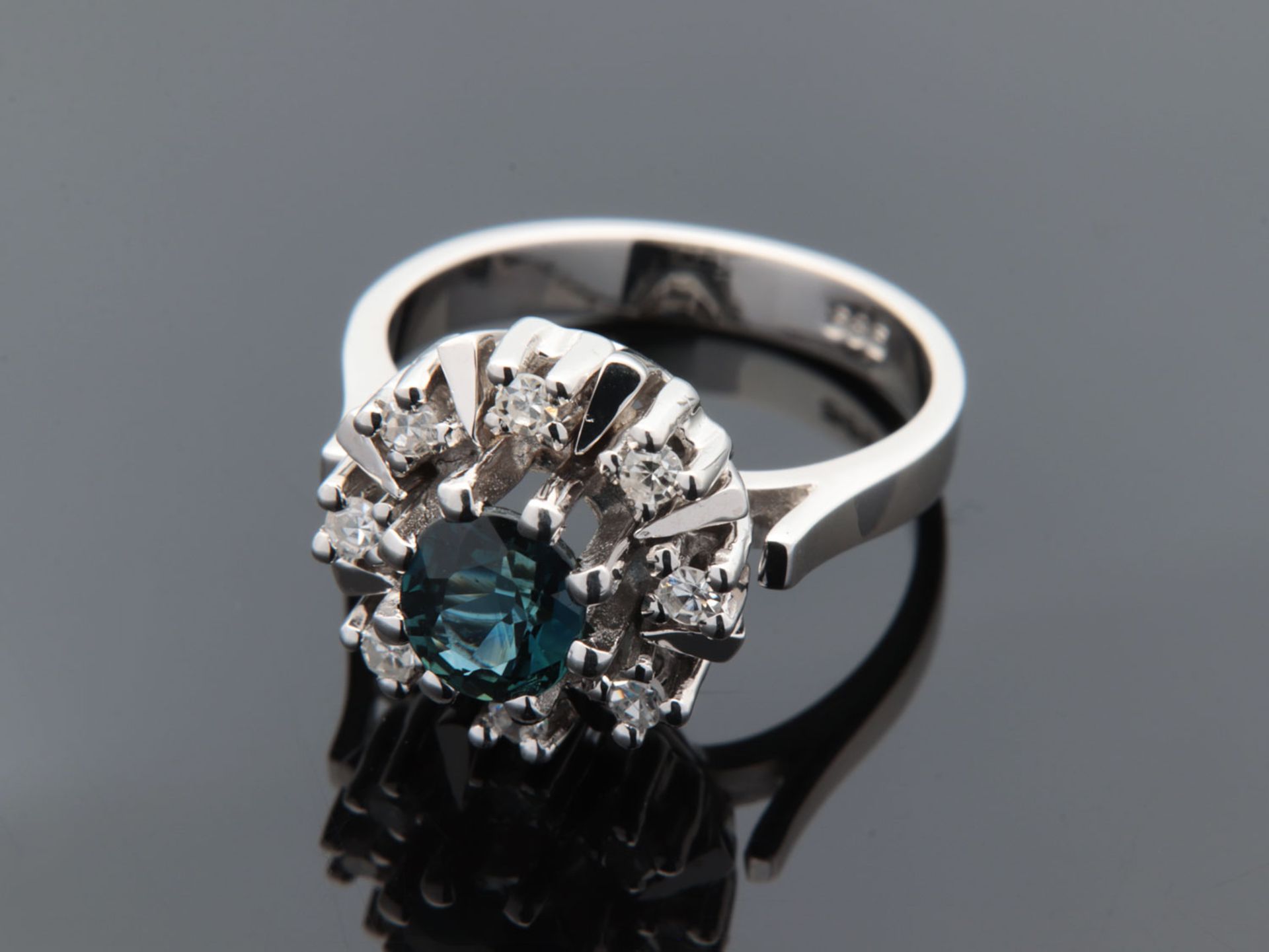 Diamant/Saphir - Damenring - Bild 6 aus 9