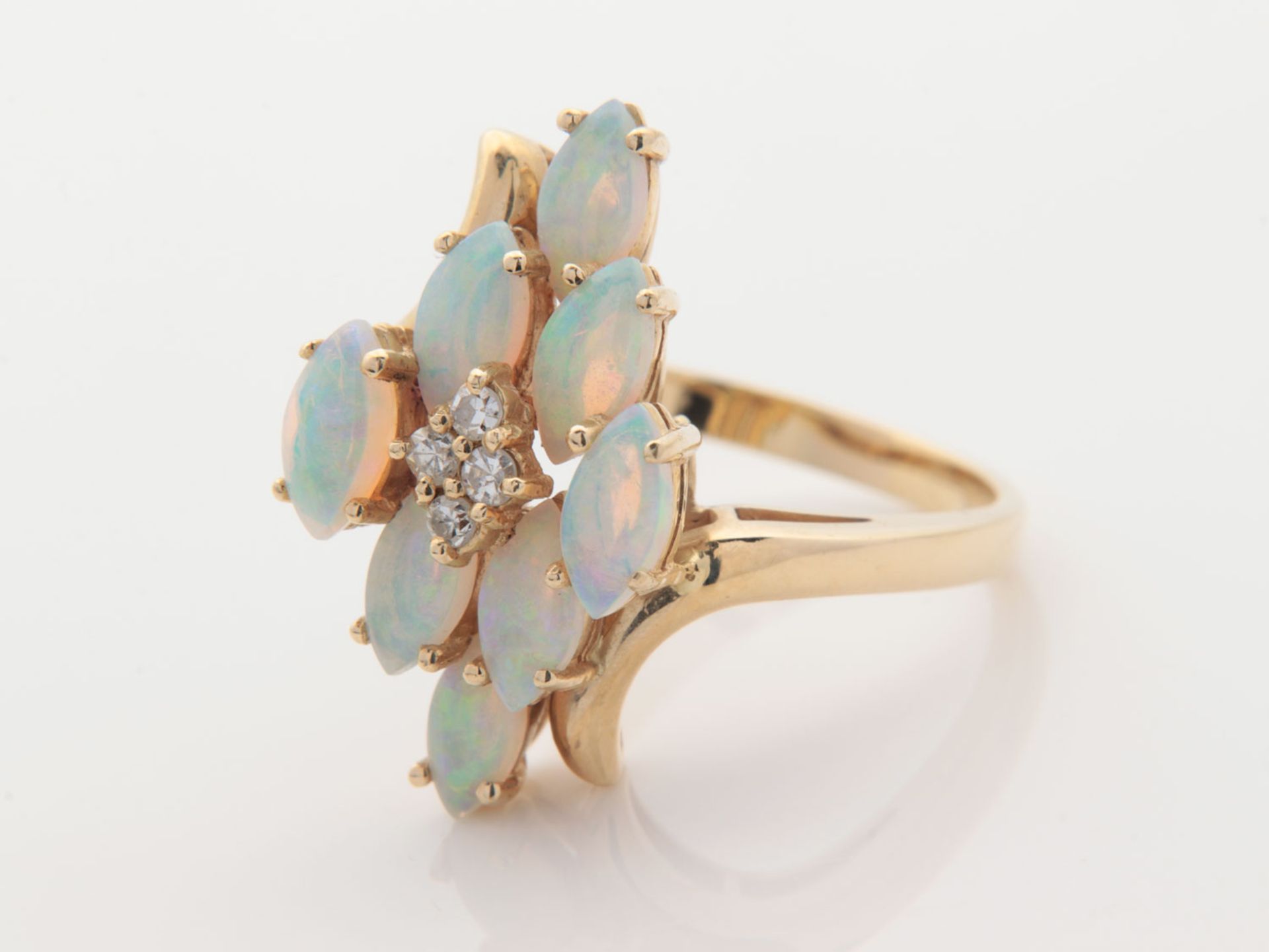 Diamant/Opal - Damenring - Bild 7 aus 7