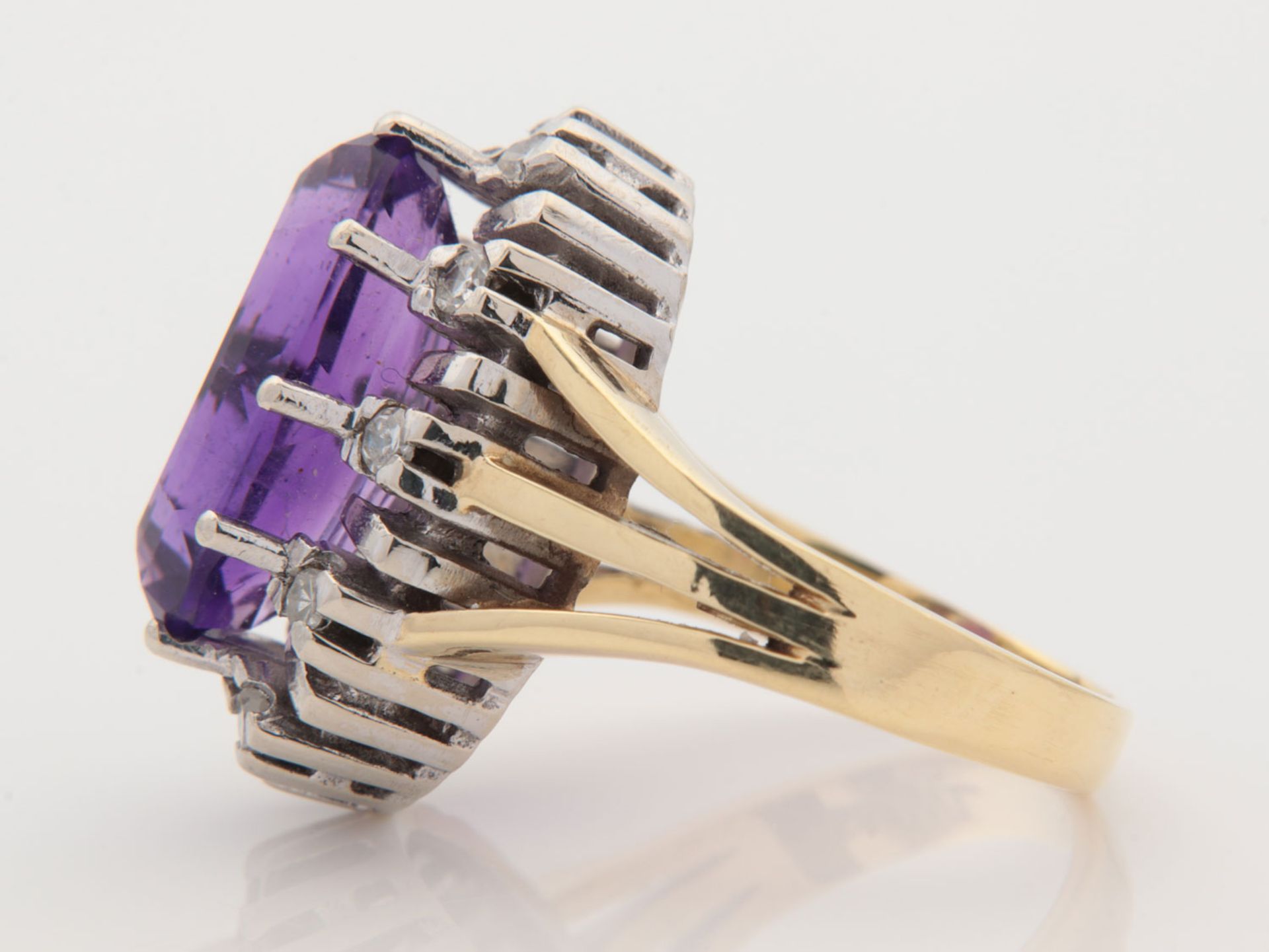 Diamant/Amethyst - Damenring - Image 4 of 6