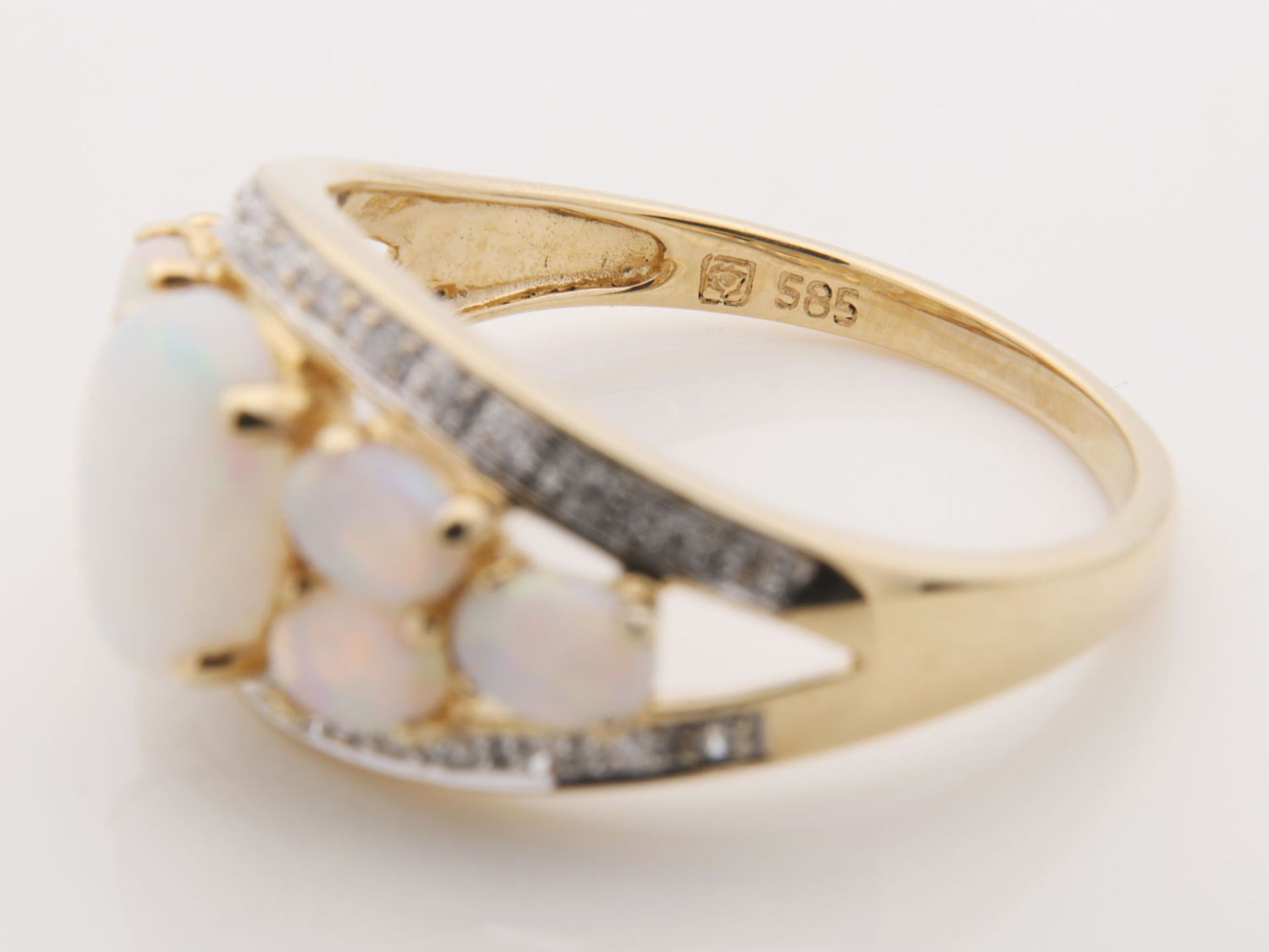 Diamant/Opal - Damenring - Image 6 of 7