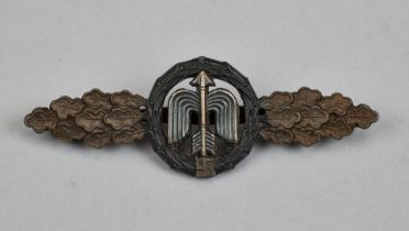 Auszeichnungen Luftwaffe : Frontflugspange für Nachtjäger in Bronze.