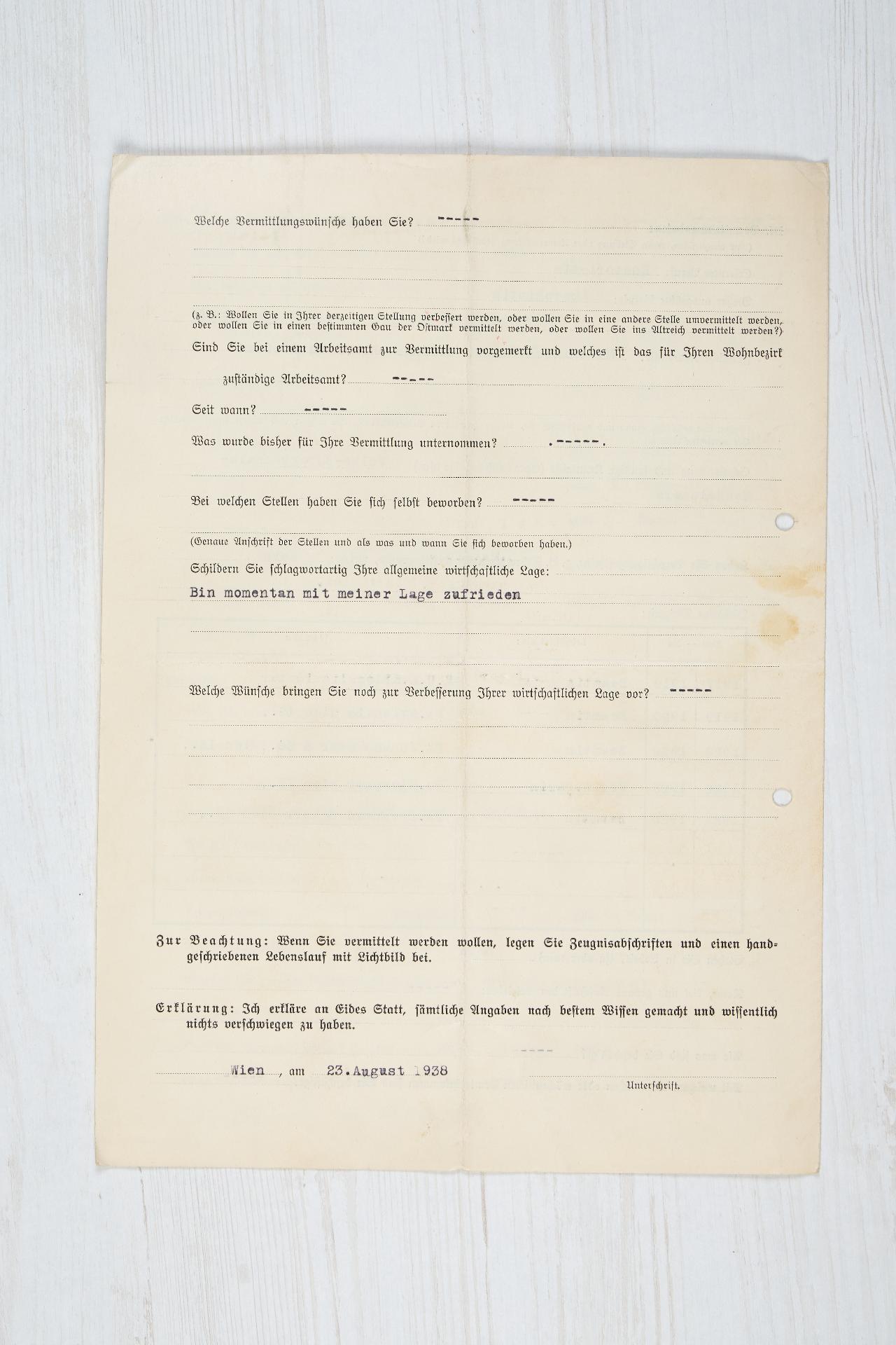 Blutorden der NSDAP - Ehrenzeichen vom 9. November 1923. : Fragebögen bezüglich der Verleihung d... - Bild 7 aus 10
