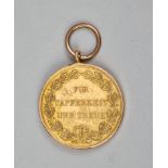 Württemberg : Goldene Militärverdienstmedaille mit dem Bild König Wilhelm II., 1892-1918