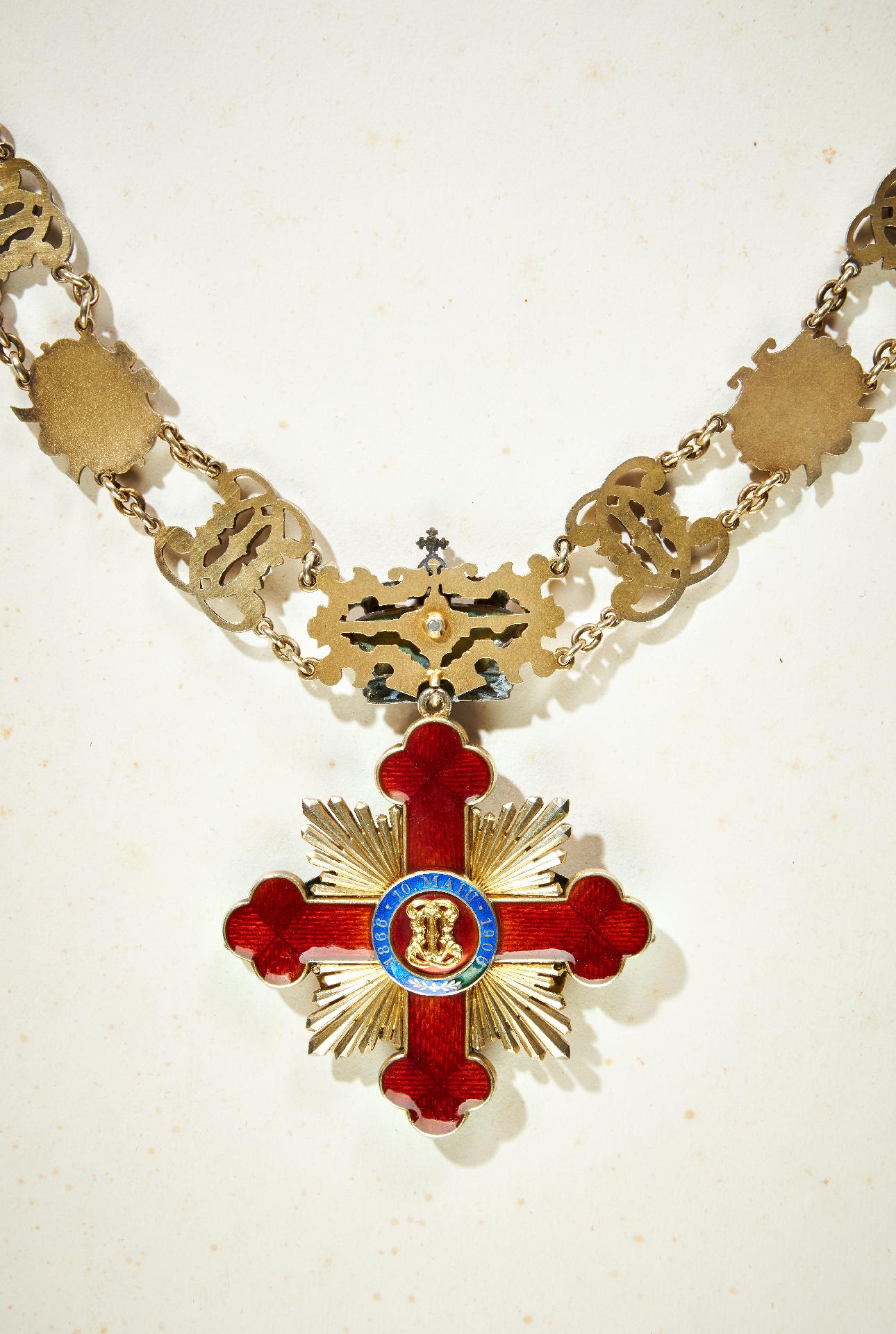 Rumänien : Orden König Carol I. - persönliche Ordenskollane König Carol II. von Rumänien (1930-1... - Bild 3 aus 10
