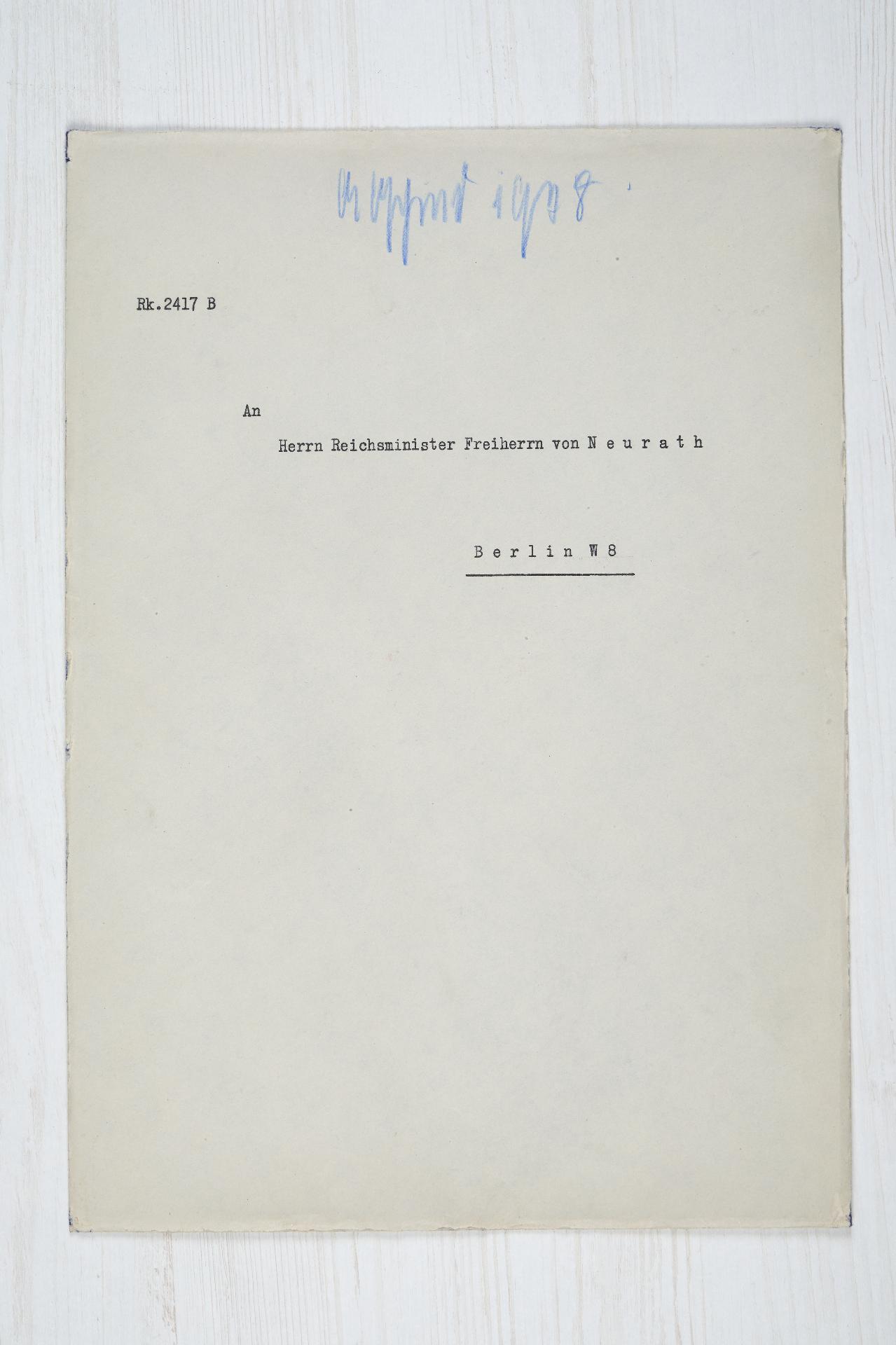 Führende Persönlichkeiten des 3.Reiches : Reichsaußenminister Konstantin von Neurath - Bedeutend... - Bild 3 aus 3