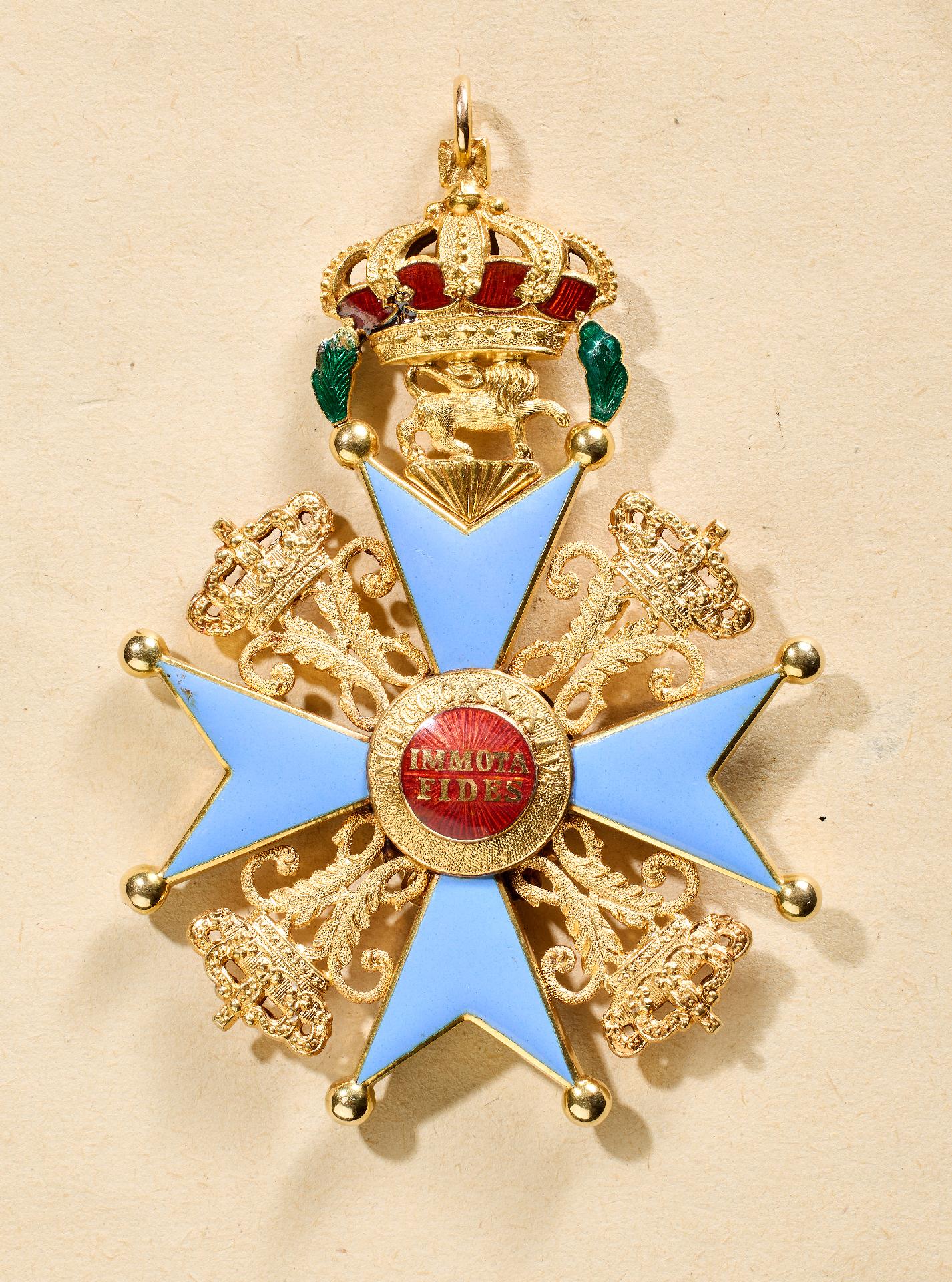 Duchy of Brunswick : Brunswick: Order of Henry the Lion: Grand Cross Sash Badge. - Image 2 of 4