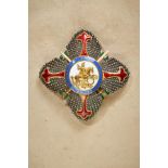 Königreich beider Sizilien : Order of Saint George from the Period of the Reunification Breast S...
