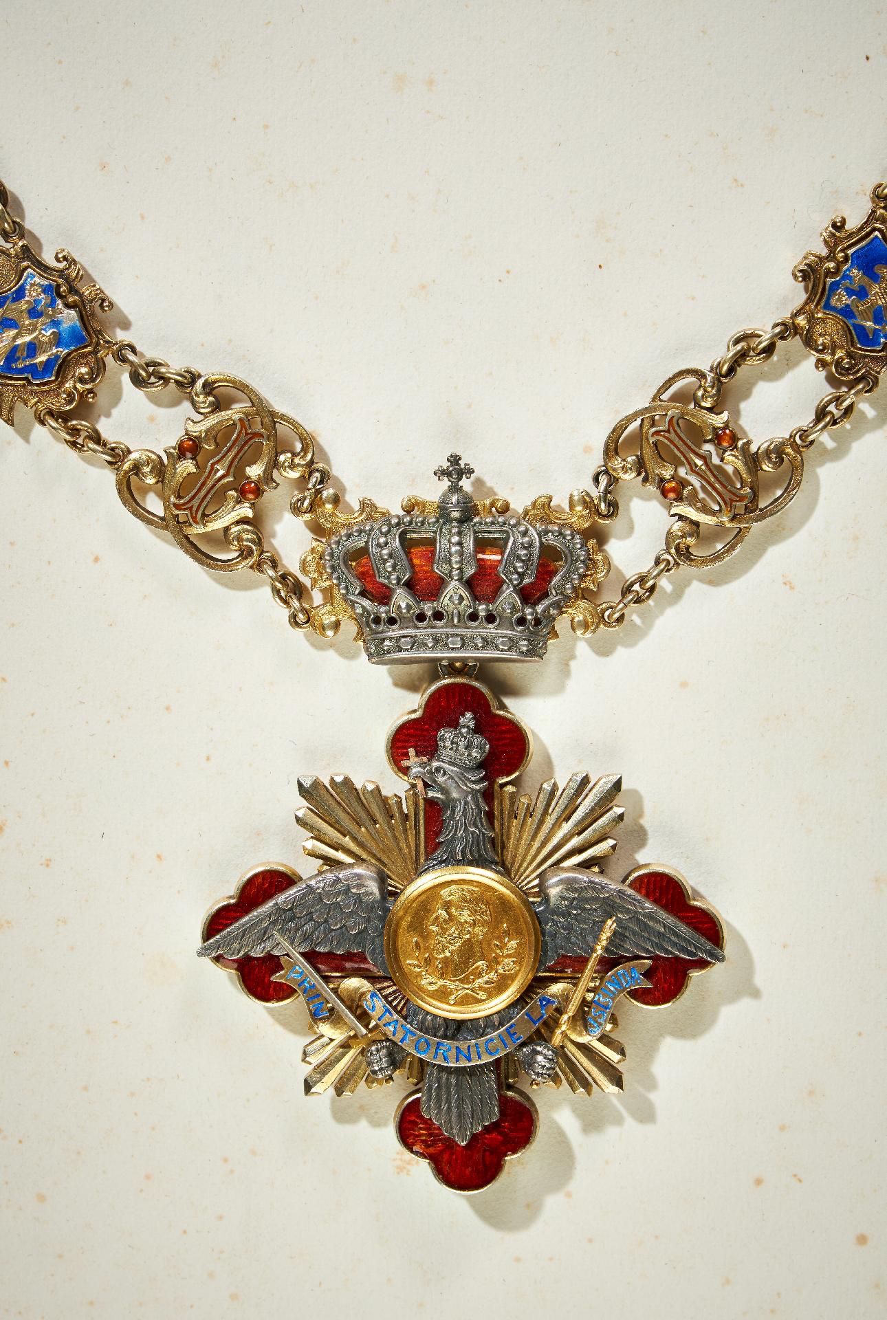 Rumänien : Orden König Carol I. - persönliche Ordenskollane König Carol II. von Rumänien (1930-1... - Bild 8 aus 10