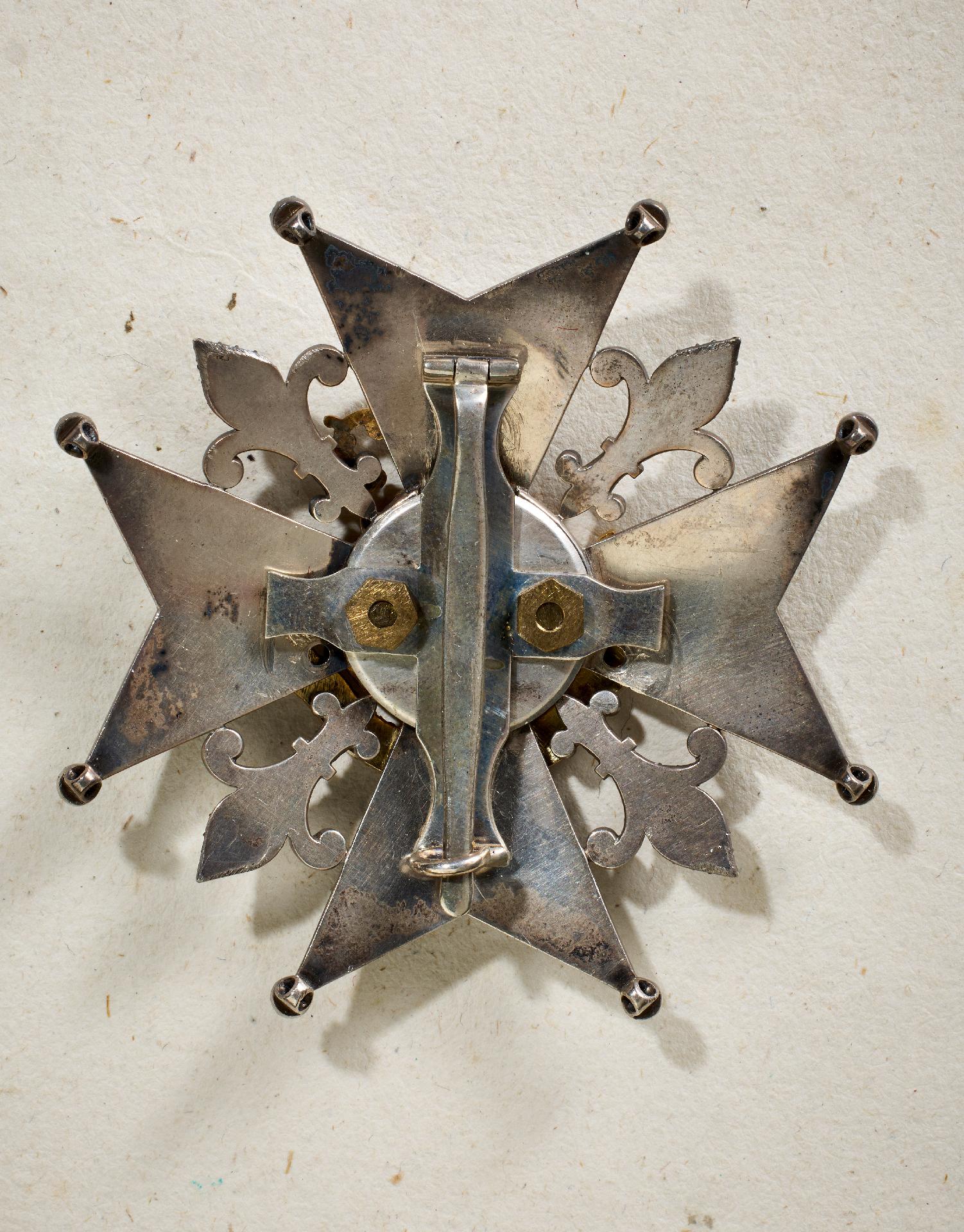 Königreich beider Sizilien : Order of St. Januarius Breast Star to the Ornamented Necklace. - Image 3 of 6